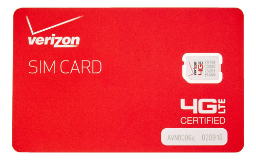 Tarjeta Sim Verizon Nano 4g Lte 4ff Nfc Para Samsung Galaxy
