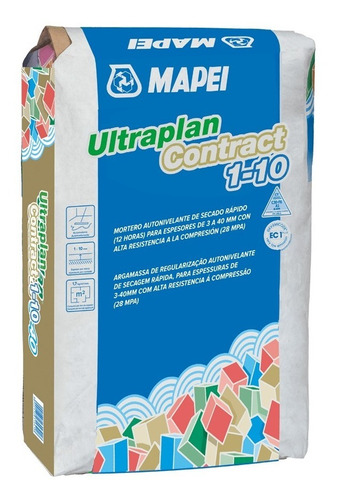 Mortero Autonivelante Fluido Mapei Ultraplan Contract 1-10