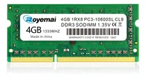 Comprar Memoria Portatil 4gb Ddr3 1333mhz 1.35v Pc3-10600 Sodimm Cl9