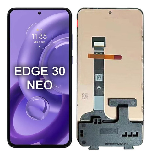 Tela Display Frontal Para Motorola Moto Edge 30 Neo Sem Aro