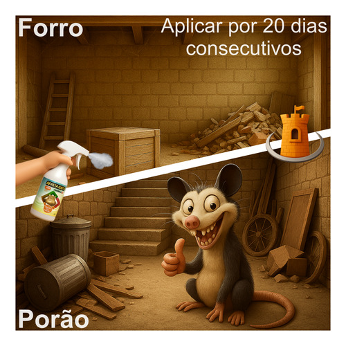 Repelente P Gambá Micurê Sariguê Suruê Mucura (não-é-veneno)