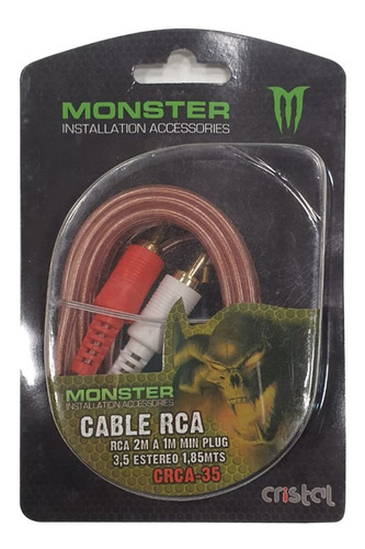 Cable Rca 2mts | Free Oxigen | Monster Sound Crca-2