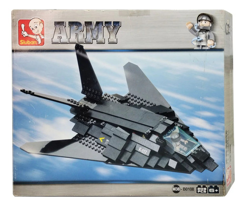 Avión De Combate Block Armable 209 Piezas Sluban-mihaba