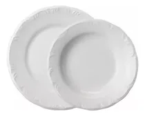 Comprar Jogo 6 Pratos Raso Com 6 Fundos Pomerode Porcelana Schmidt