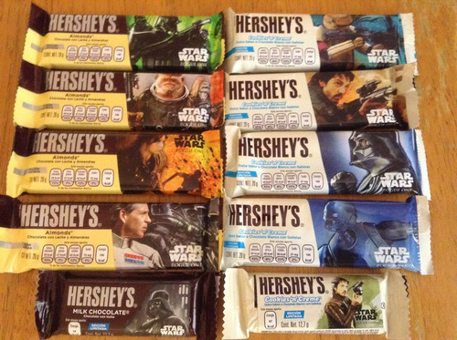Set 10 Chocolates Hersheys Star Wars Rogue One No Comestible