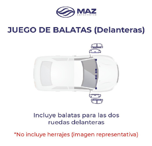 Balatas Delanteras Silverado 1500 2014-2015-2016-2017 4.3 Cr