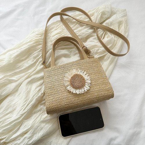 Bolsa De Playa De Verano Con Correa Ajustable, Bandolera Tej