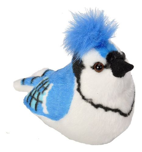 Peluche Azul Con Sonido De Pájaro Auténtico De Color Azul