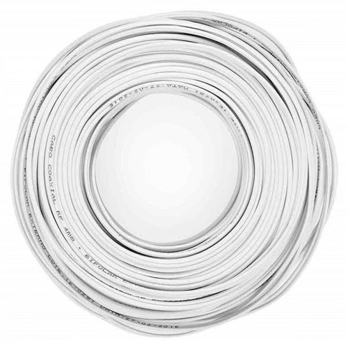 Coaxial Rg6 100m Multilaser Branco - Wi262