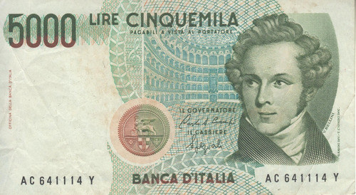 Italia Billete De 5.000 Liras Año 1985 - Pick 111b - Vf
