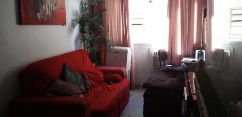 Imagem 1 de 10 de Apartamento No Litoral Com 1 Quarto Em São Vicente/sp 6912pc