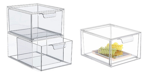 Caja Organizadora Apilable De Acrílico Para Cosméticos Y Joy