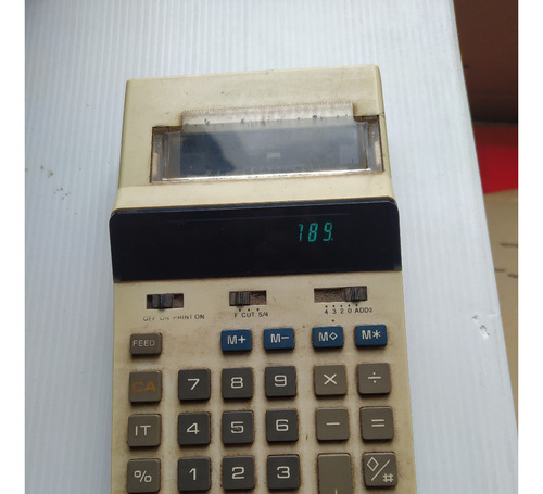Antigua Calculadora Sobremesa Casio Impresora Wincha Hr-12 (Usado)