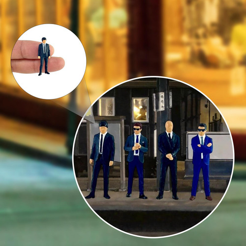 4 Piezas Figuras De En Miniatura Figuras 1/64 Decoración De