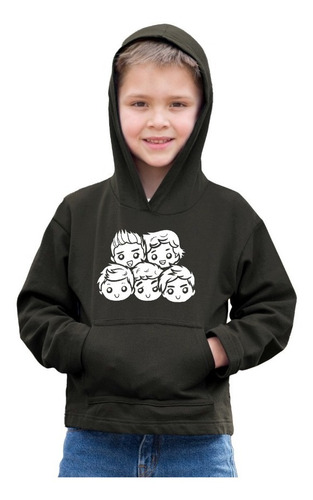 Sudadera Negra Infantil Estampada One Direction Integrantes