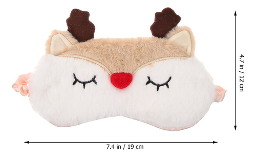 Cómoda Máscara De Felpa Para Dormir, 2 Unidades, Máscara Par