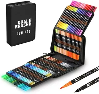 48 OR 72 Colors Alcohol Markers Brush Tip, Double Tipped Craft Markers Set