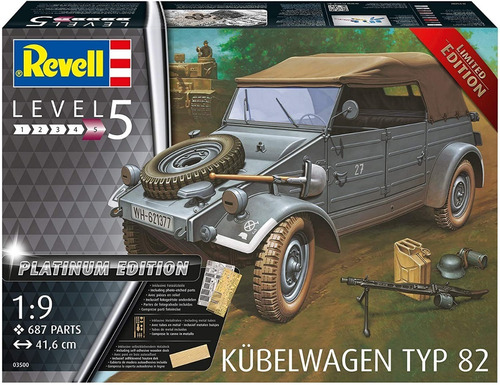 Vehículo Todoterreno Kübelwagen Typ 82 1/9 Model Kit Revell