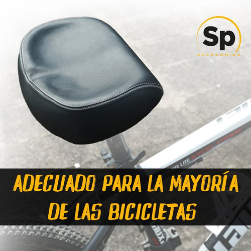 Imagen 6 de 8 de Sillín Asiento Ciclismo Sin Nariz Ancho Grande Suave