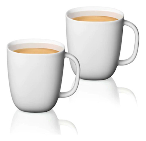 Juego De 2 Tazas Lume Coffe Mug 400 Ml Nespresso Vertuo Color Blanco