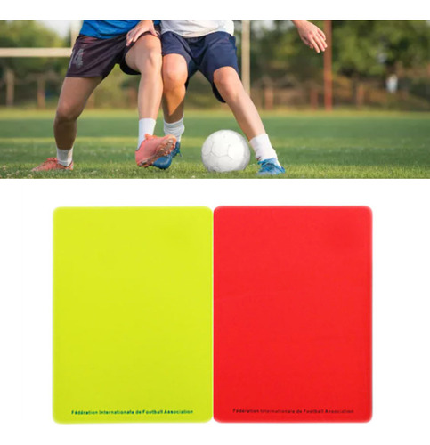 Tarjetas De Arbitro X2 Con Tarjeta Anotacion Y Lapiz Referee