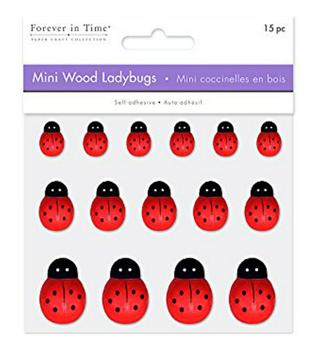 Manualidades - Forever In Time Mini Mariquitas De Madera Pin