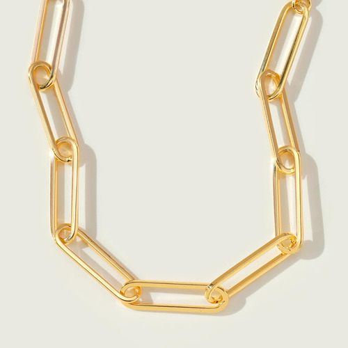 Pulsera Mevecco Para Mujer Cadena De Clip Chapado Oro 14k Oro 16.51 Cm