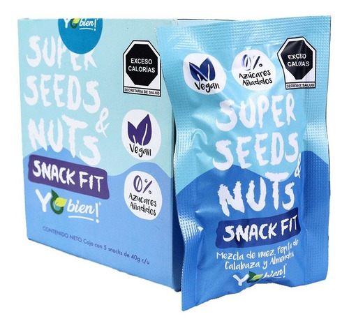 Super Seeds & Nuts Snack Fit, Nutritivo, Vegano, Sin Azúcar