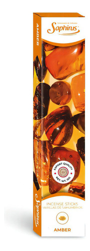 Sahumerios Masala Saphirus X1 Unidad Fragancia Amber