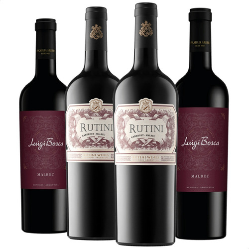 Vino Rutini Cabernet Malbec + Vino Luigi Bosca Malbec 750ml