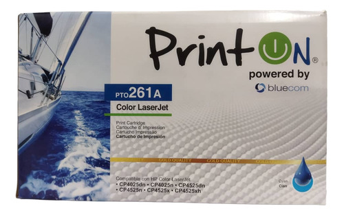 Toner Ce261a 261a Hp 647a 648a Cyan Printon Cp4025/4525