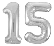 Comprar Globos Metalicos Numero Xv Años Celebración Globos Gigantes