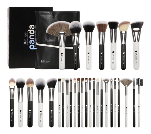 Ducare Panda Set 31 Brochas Maquillaje Y Estuche Originales
