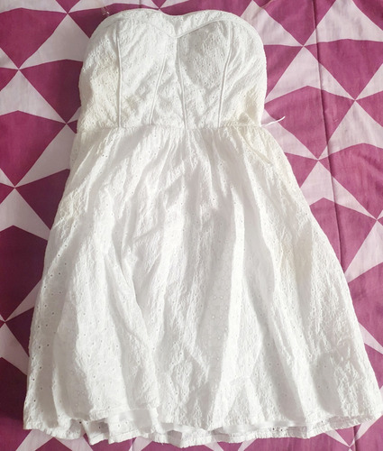 Vestido Blanco Strapless - My Michelle Liverpool ¡ Original!