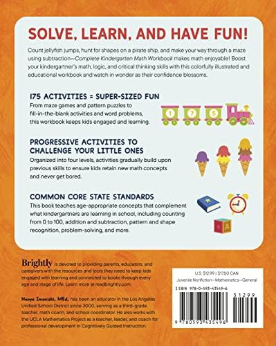 Complete Kindergarten Math Workbook: 175 Fun Activities To Build Math, Logic, And Critical Thinking Skills, De Imanishi Med, Naoya. Editorial Oem, Tapa Blanda En Inglés