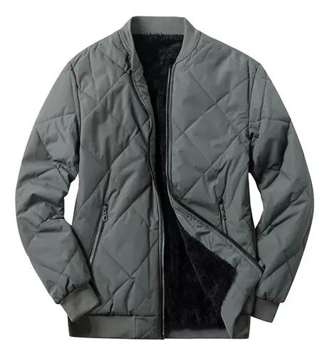 Cazadora Bomber Acolchada Con Cremallera Para Hombre Cuotas sin