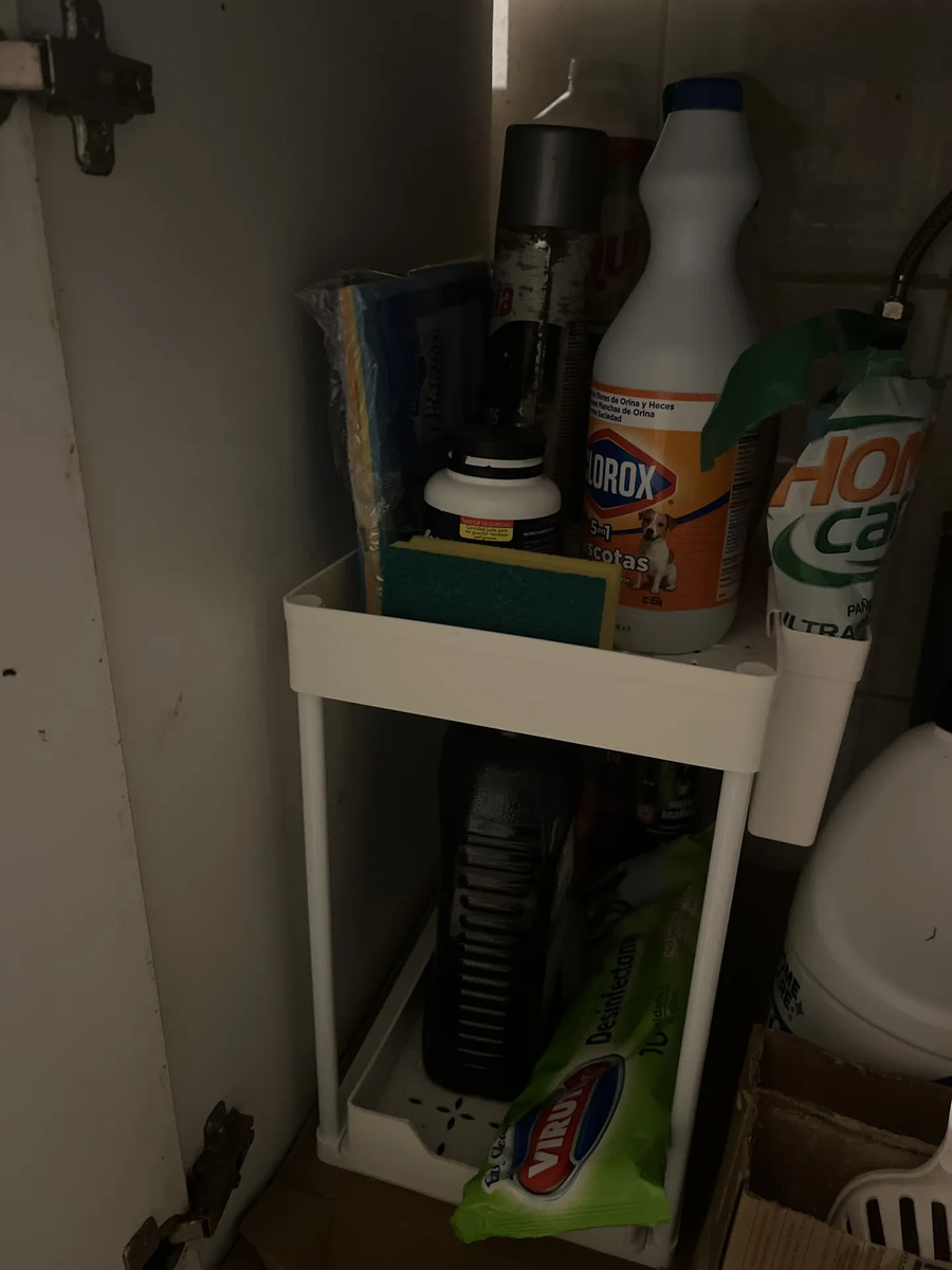 Foto real de Organizador De Baño Cocina Lavaplatos Deslizante Simple Colo
