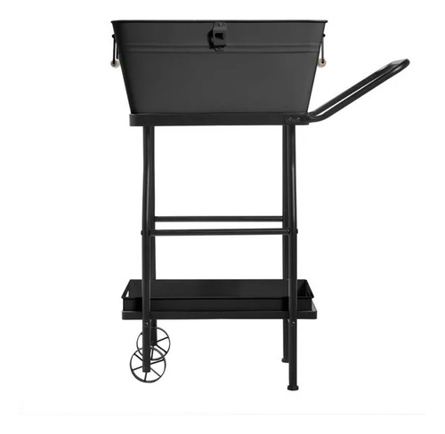 Hielera Con Carrito Y Bandeja Acero Inoxidable