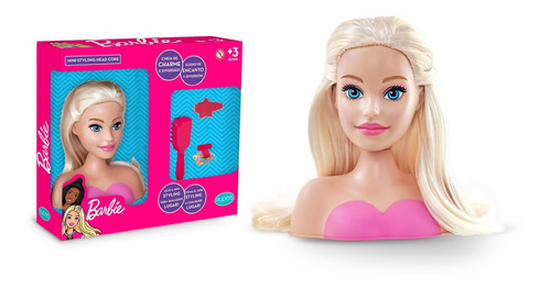 Barbie Busto Para Pentear Maquiar C/ Acessorios Original