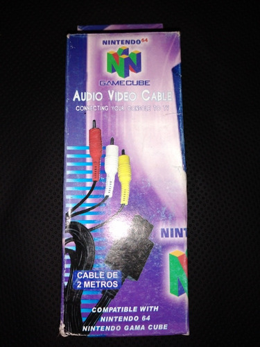 Cable Audio Y Video Para Nintendo 64  Y Game Cube 