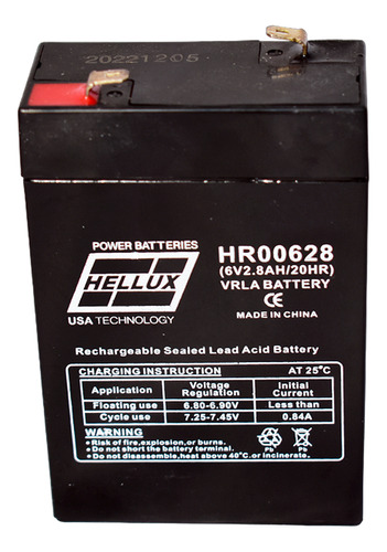 Bateria Vrla Hellux Hr00628