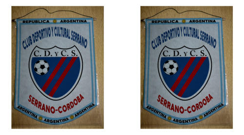 Banderin Mediano 27cm Club Deportivo Serrano Cordoba