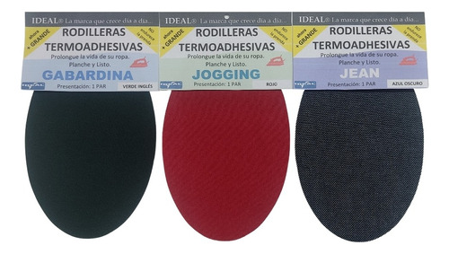 6 Pares De Rodilleras/coderas Grandes Termoadhesivas Ideal®