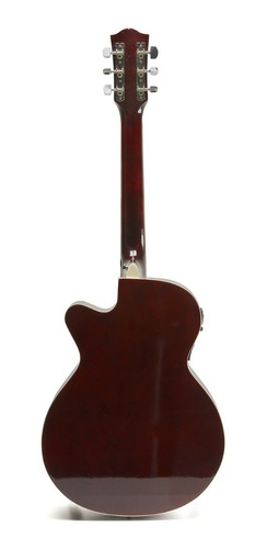 Imagen 4 de 7 de Guitarra Criolla Electroacustica Madera Funda Acero Cuerdas
