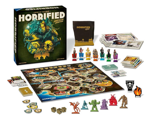 Ravensburger Horrified Monstruos Americanos Juego De Mesa