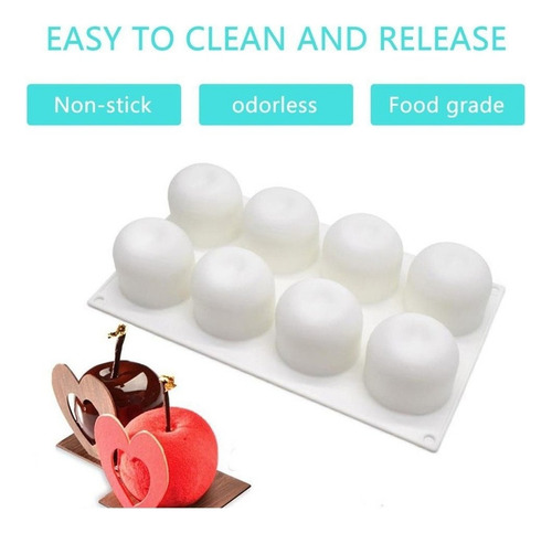 Molde De Silicona Para Tarta De Manzana, 3d, Para Fondant, P