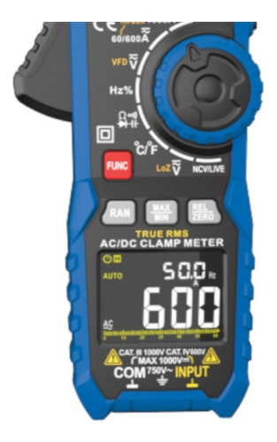 Alicate Amperimetro Digital - 1000a Ac/dc - Et-3810c