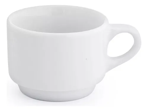 comprar Jogo 12 Xicaras Café 170ml Porcelana Empilhável