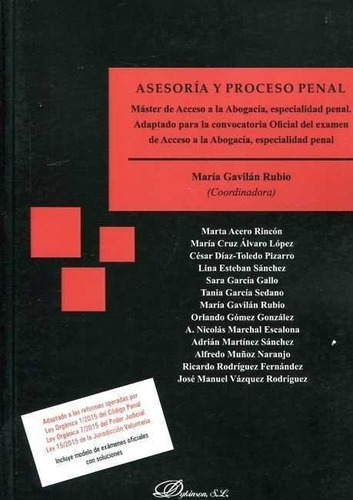 Asesoria Y Proceso Penal - Gavilan Rubio, Maria