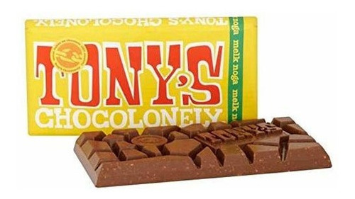 Tony's Chocolonely Chocolate Con Leche Y Turrón 180 G